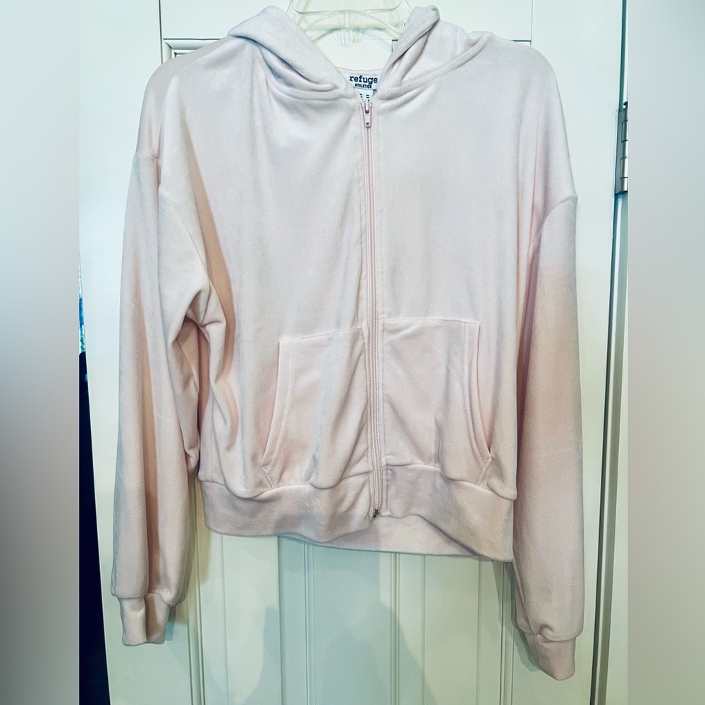 Baby Pink Plush Hoodie by Refuge Athletics